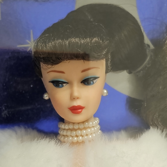 NRFB Vintage 1995 Enchanted Evening RARE Brunette Barbie Collector Edition Pink - Picture 4 of 7